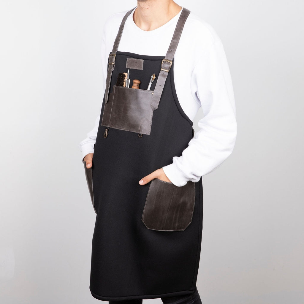 ✨ Tablier artisanal en cuir véritable 🧵🐄
